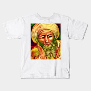 Averroes Snow Portrait | Averroes Artwork 15 Kids T-Shirt